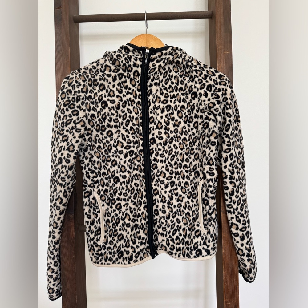Uniqlo Leopard Print Zip-Up Hoodie